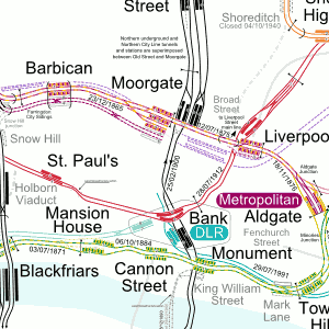 Detailled London Transport Map Track Depot